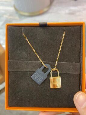 Hermes OKelly Lock Necklace